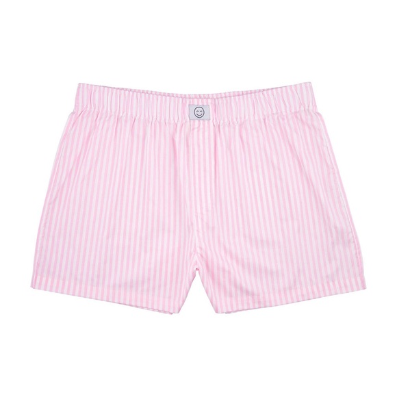 Bobbie Brooks Other - Bobbie Brooks 100% Cotton Pink and White Striped Plus Size Boxer Shorts - Cozy